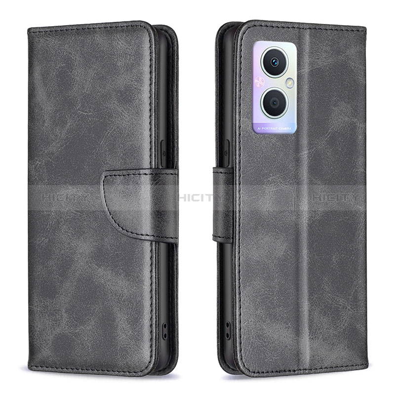 Coque Portefeuille Livre Cuir Etui Clapet B04F pour Oppo A96 5G Noir Plus