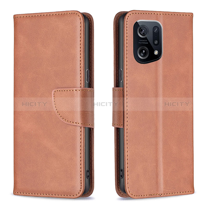 Coque Portefeuille Livre Cuir Etui Clapet B04F pour Oppo Find X5 5G Plus