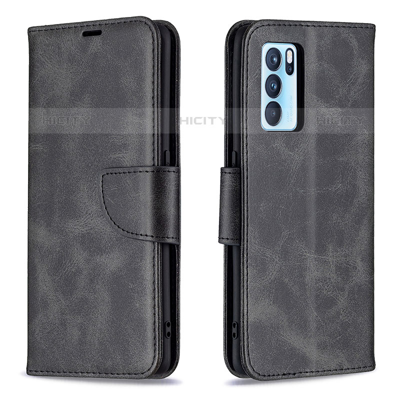 Coque Portefeuille Livre Cuir Etui Clapet B04F pour Oppo Reno6 Pro 5G India Plus