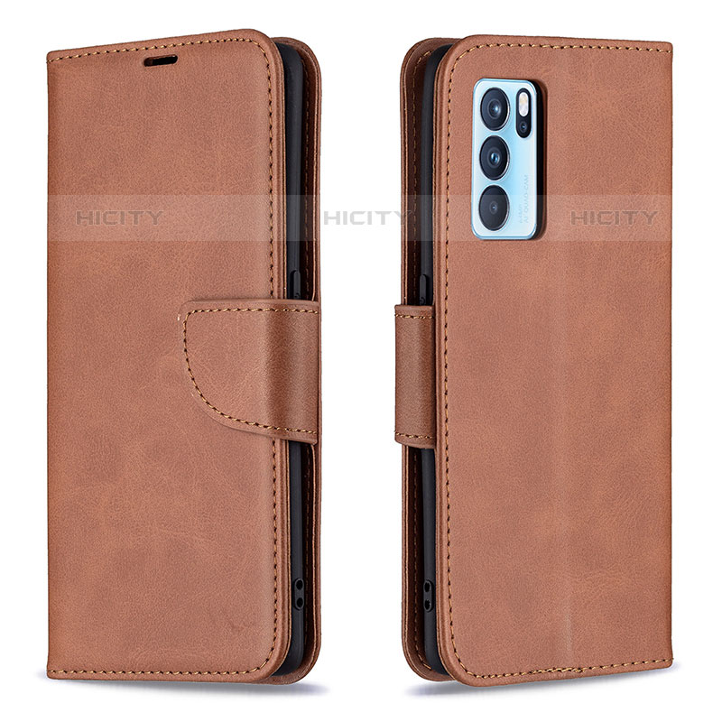 Coque Portefeuille Livre Cuir Etui Clapet B04F pour Oppo Reno6 Pro 5G India Plus