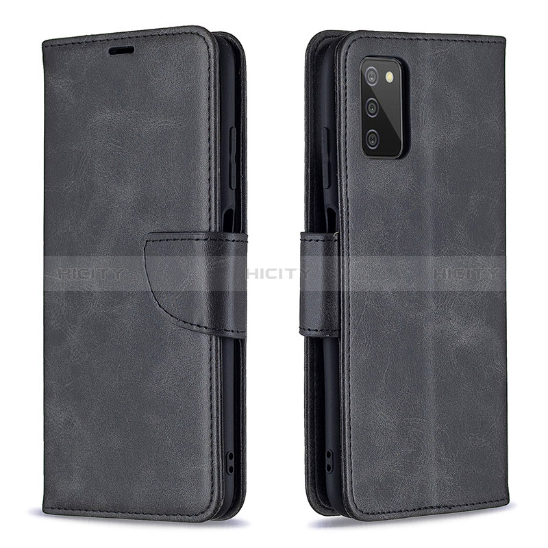 Coque Portefeuille Livre Cuir Etui Clapet B04F pour Samsung Galaxy A02s Noir Plus