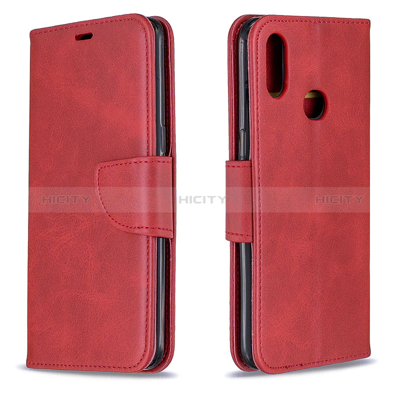 Coque Portefeuille Livre Cuir Etui Clapet B04F pour Samsung Galaxy A10s Rouge Plus