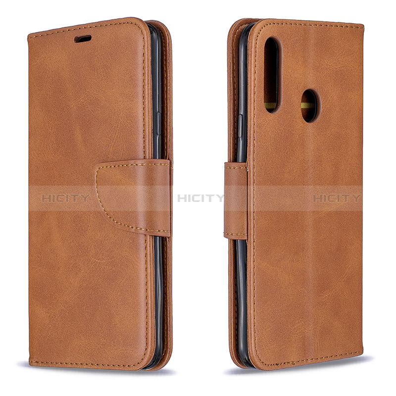 Coque Portefeuille Livre Cuir Etui Clapet B04F pour Samsung Galaxy A20s Marron Plus