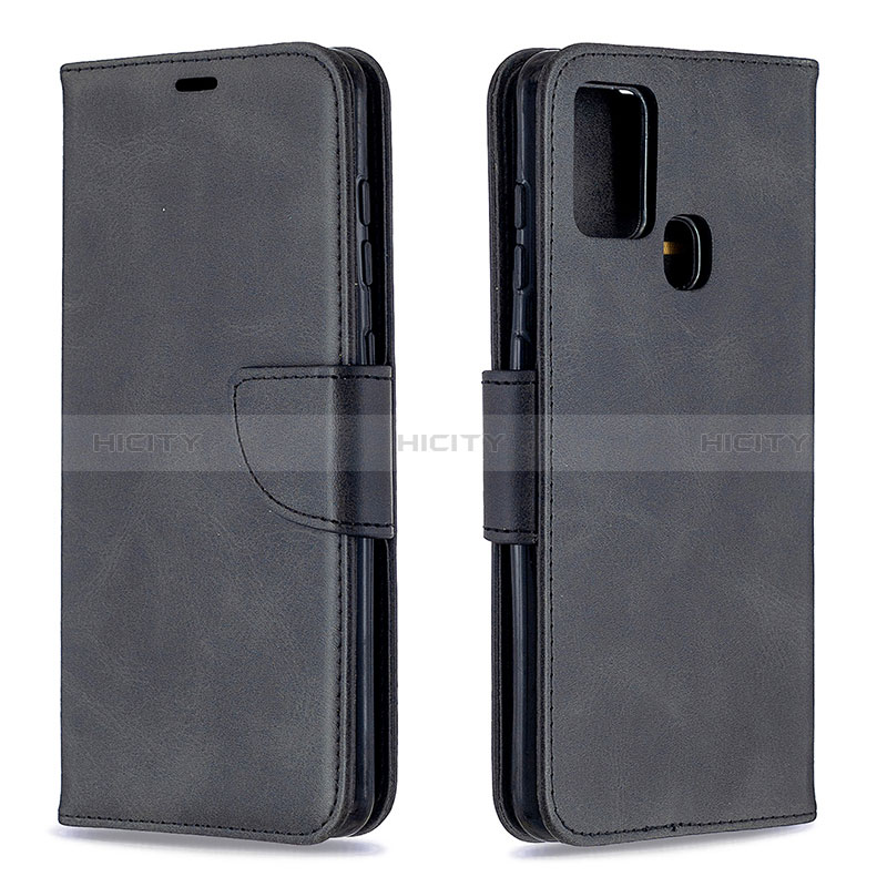 Coque Portefeuille Livre Cuir Etui Clapet B04F pour Samsung Galaxy A21s Noir Plus