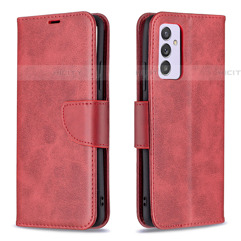 Coque Portefeuille Livre Cuir Etui Clapet B04F pour Samsung Galaxy A24 4G Rouge Plus