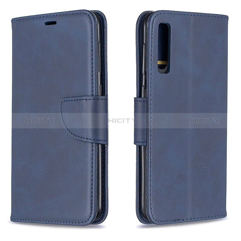 Coque Portefeuille Livre Cuir Etui Clapet B04F pour Samsung Galaxy A30S Bleu Plus