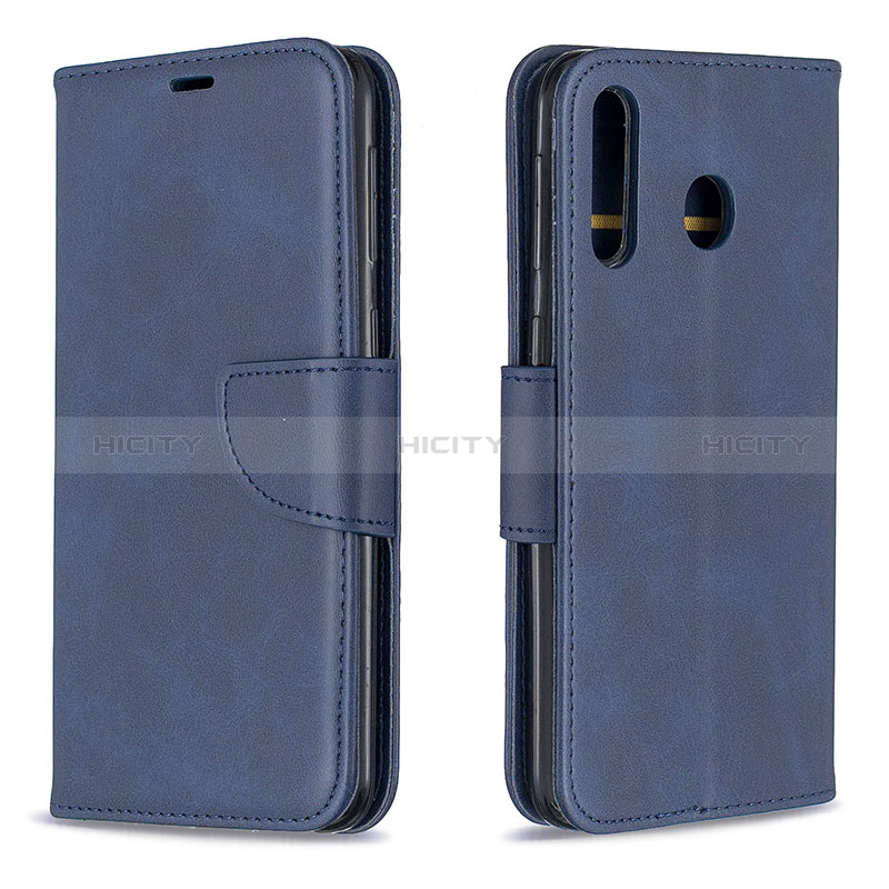 Coque Portefeuille Livre Cuir Etui Clapet B04F pour Samsung Galaxy A40s Bleu Plus