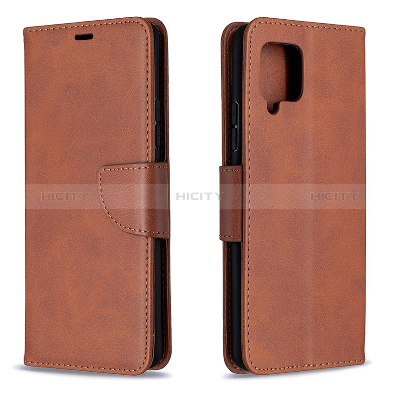 Coque Portefeuille Livre Cuir Etui Clapet B04F pour Samsung Galaxy A42 5G Marron Plus