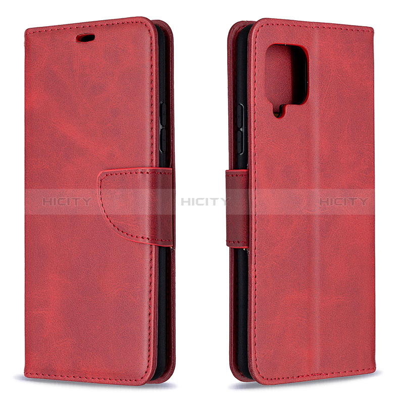 Coque Portefeuille Livre Cuir Etui Clapet B04F pour Samsung Galaxy A42 5G Rouge Plus