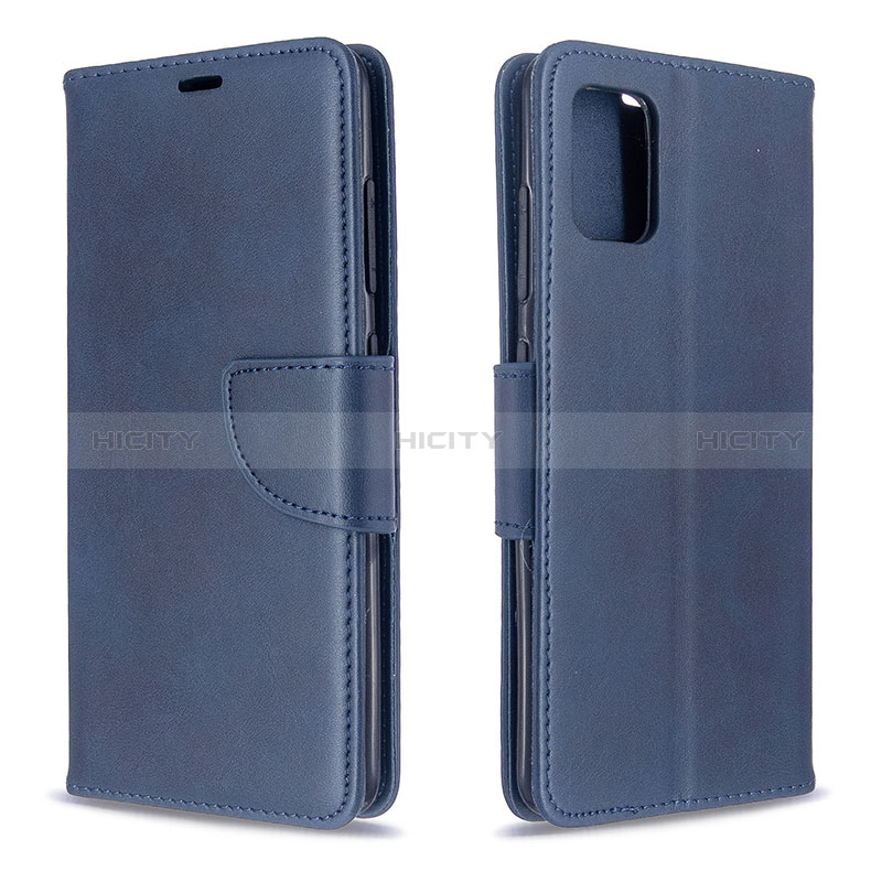 Coque Portefeuille Livre Cuir Etui Clapet B04F pour Samsung Galaxy A51 4G Bleu Plus