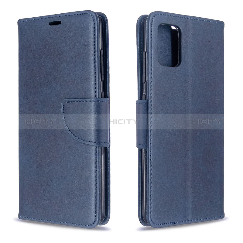 Coque Portefeuille Livre Cuir Etui Clapet B04F pour Samsung Galaxy A51 5G Bleu Plus