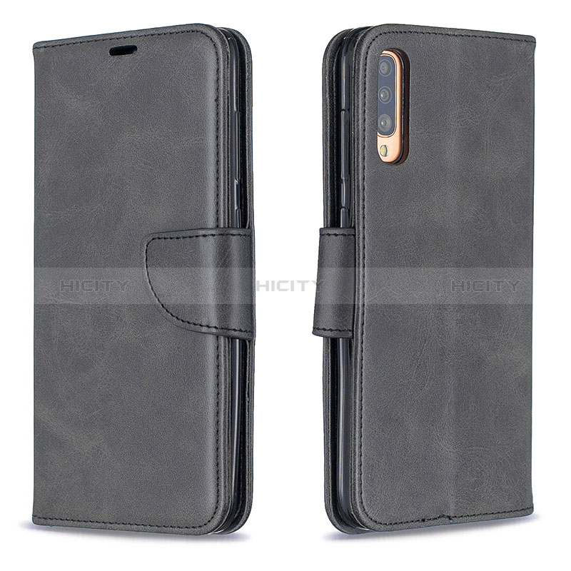 Coque Portefeuille Livre Cuir Etui Clapet B04F pour Samsung Galaxy A70 Noir Plus