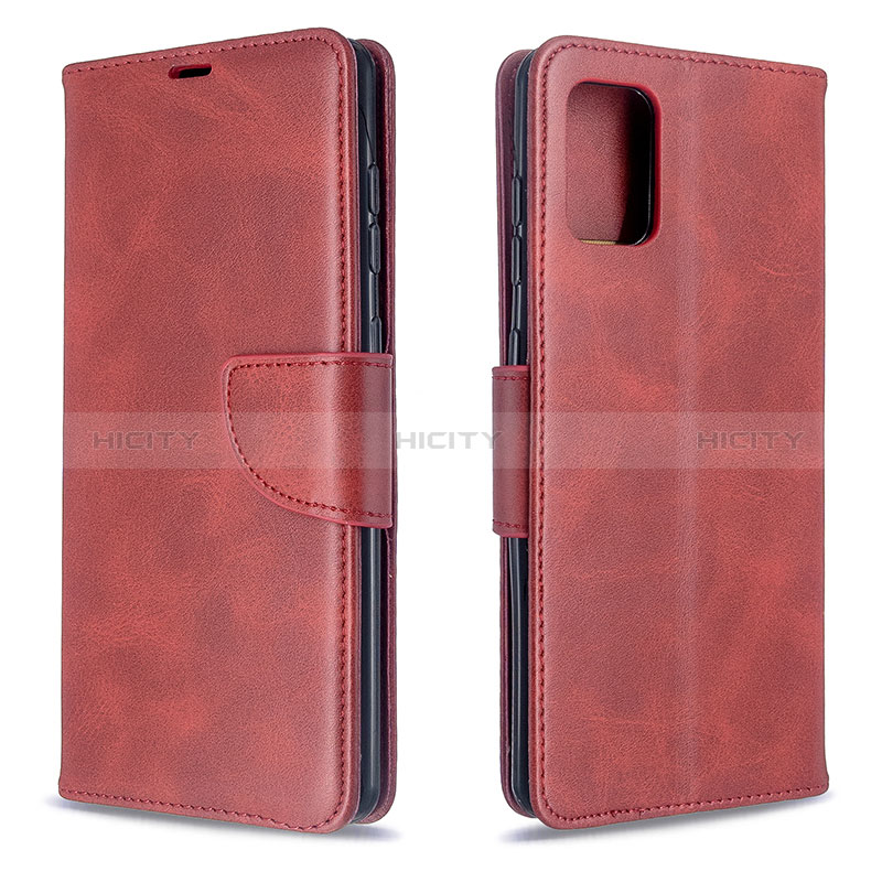 Coque Portefeuille Livre Cuir Etui Clapet B04F pour Samsung Galaxy A71 4G A715 Rouge Plus