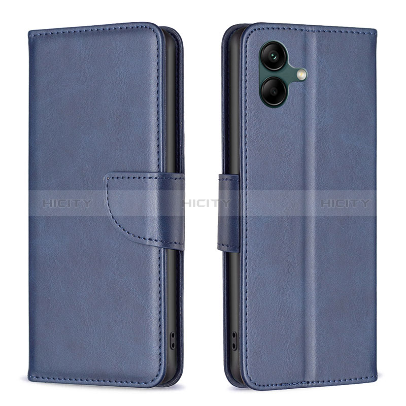 Coque Portefeuille Livre Cuir Etui Clapet B04F pour Samsung Galaxy M04 Bleu Plus