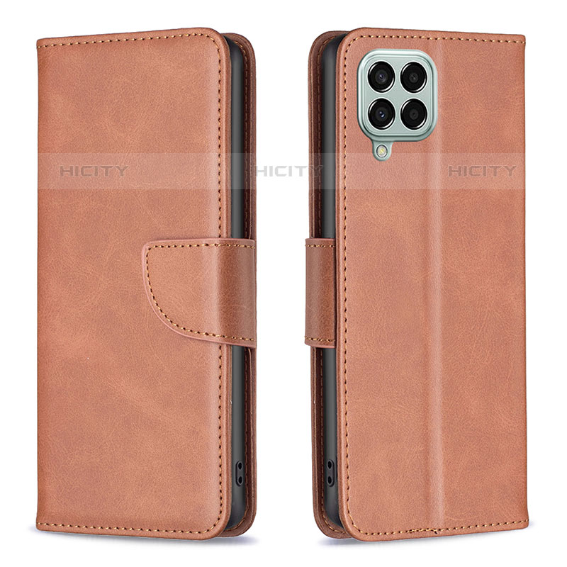 Coque Portefeuille Livre Cuir Etui Clapet B04F pour Samsung Galaxy M33 5G Marron Plus