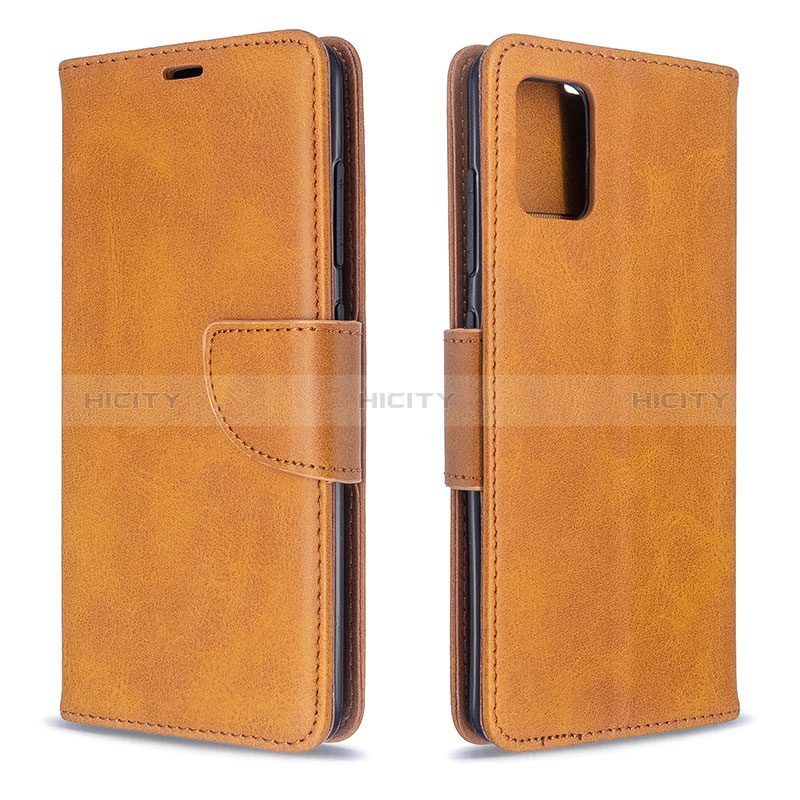 Coque Portefeuille Livre Cuir Etui Clapet B04F pour Samsung Galaxy M40S Brun Clair Plus