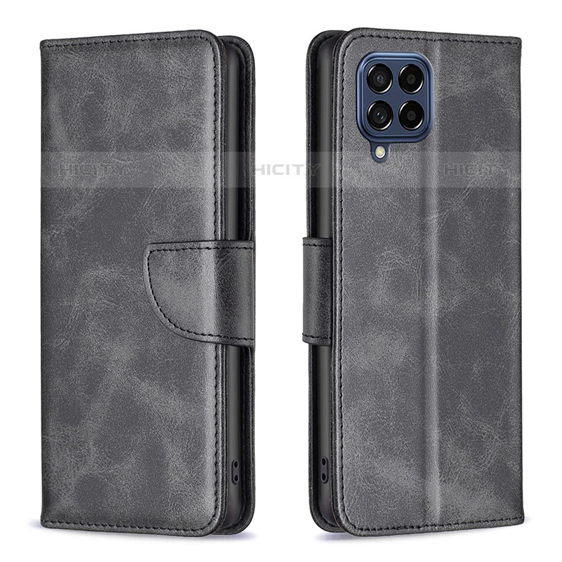 Coque Portefeuille Livre Cuir Etui Clapet B04F pour Samsung Galaxy M53 5G Noir Plus