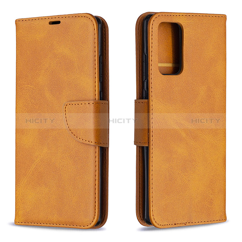 Coque Portefeuille Livre Cuir Etui Clapet B04F pour Samsung Galaxy Note 20 5G Brun Clair Plus