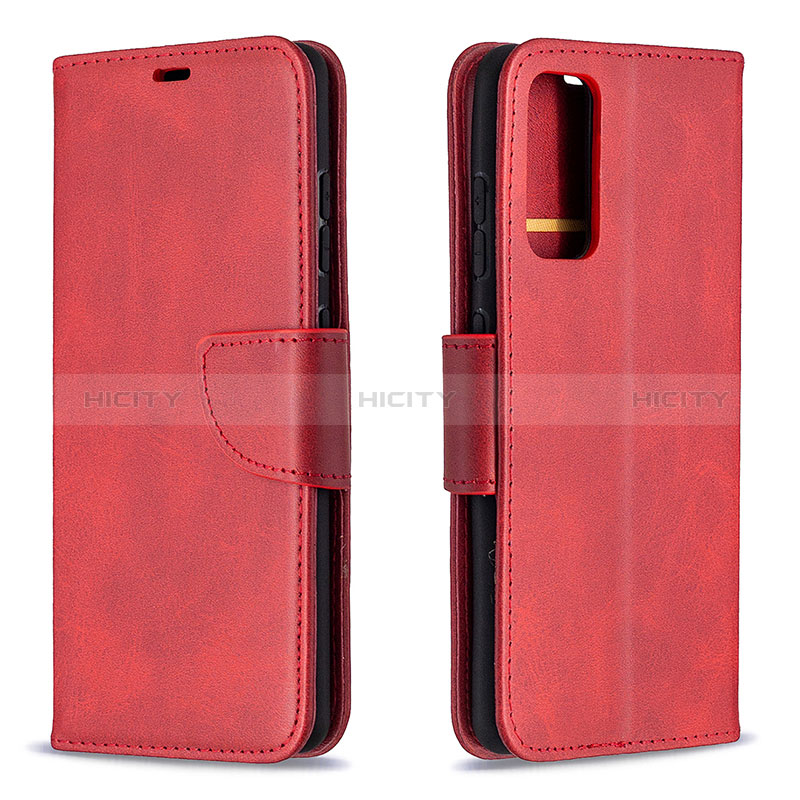 Coque Portefeuille Livre Cuir Etui Clapet B04F pour Samsung Galaxy S20 FE (2022) 5G Rouge Plus