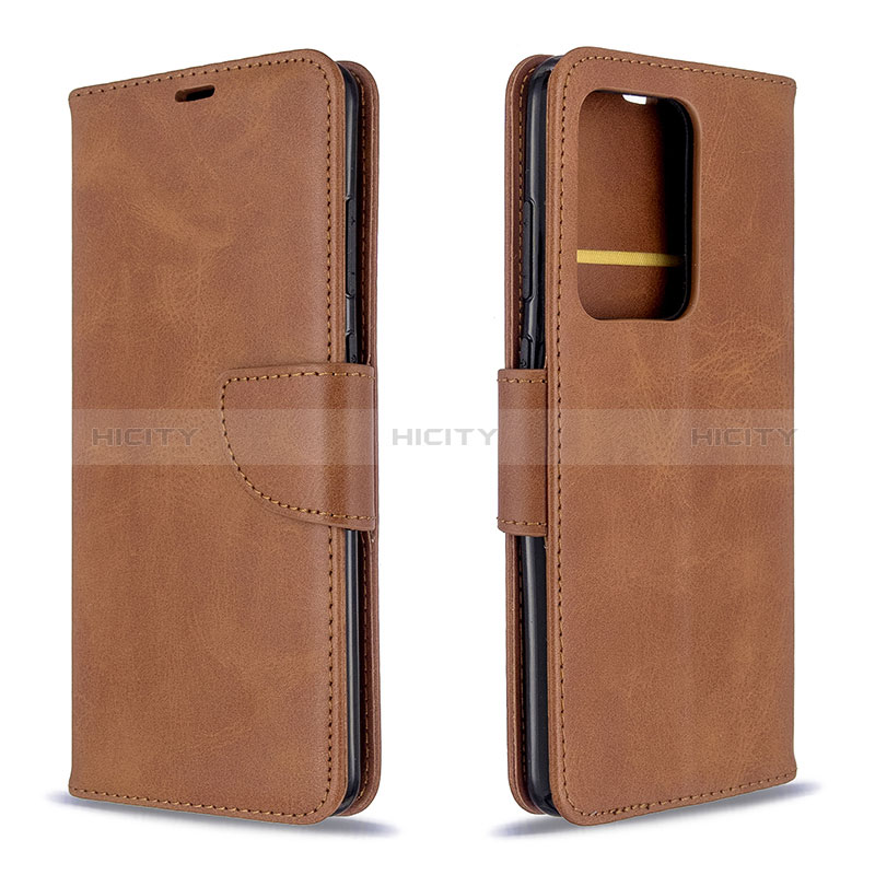 Coque Portefeuille Livre Cuir Etui Clapet B04F pour Samsung Galaxy S20 Plus 5G Marron Plus