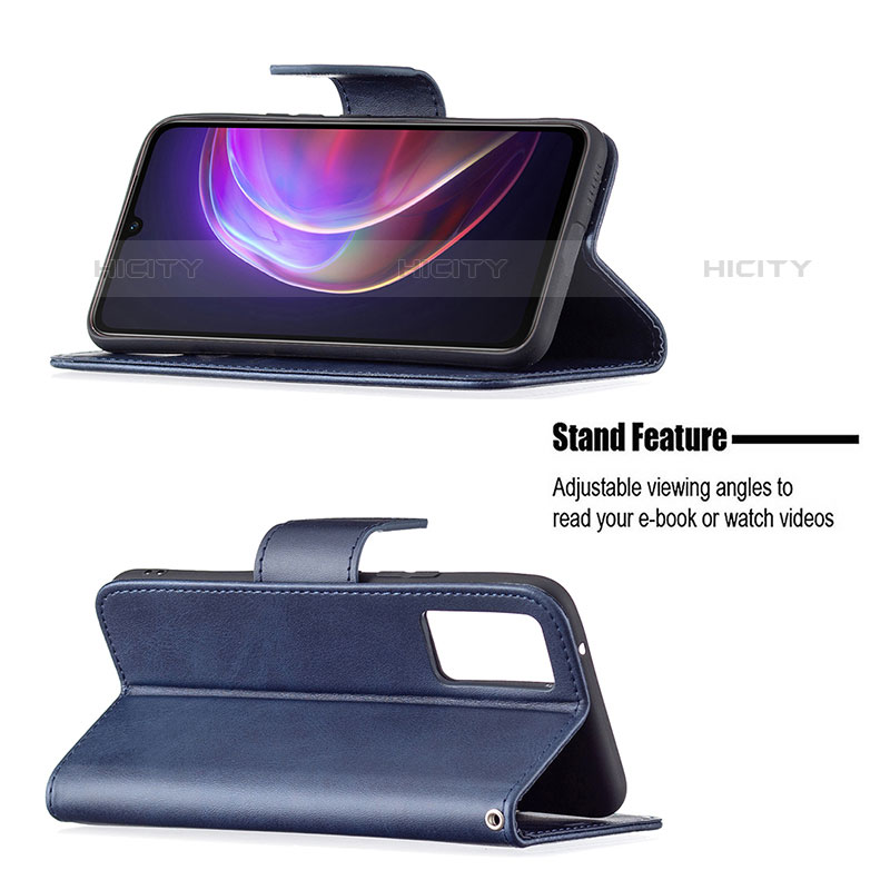 Coque Portefeuille Livre Cuir Etui Clapet B04F pour Vivo V21s 5G Plus