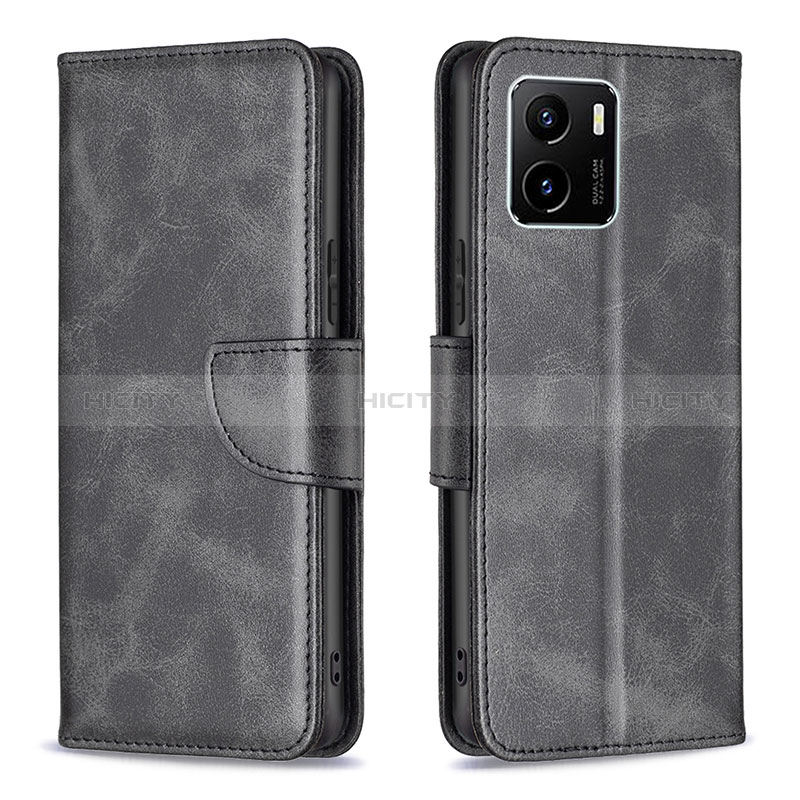 Coque Portefeuille Livre Cuir Etui Clapet B04F pour Vivo Y10 t1 Noir Plus