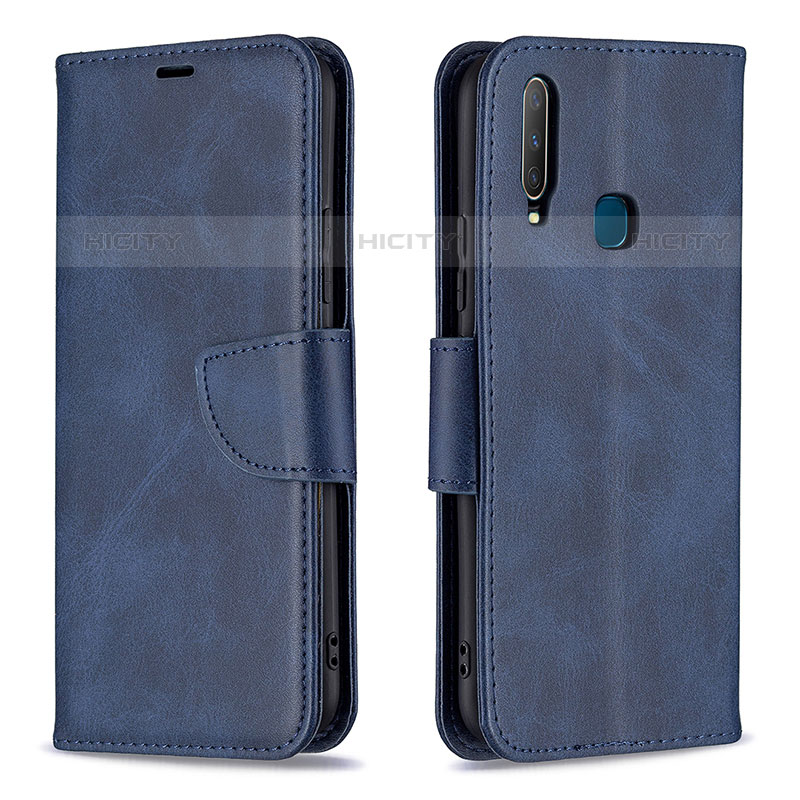 Coque Portefeuille Livre Cuir Etui Clapet B04F pour Vivo Y11 Bleu Plus