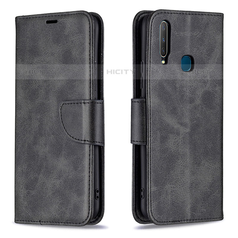 Coque Portefeuille Livre Cuir Etui Clapet B04F pour Vivo Y11 Noir Plus