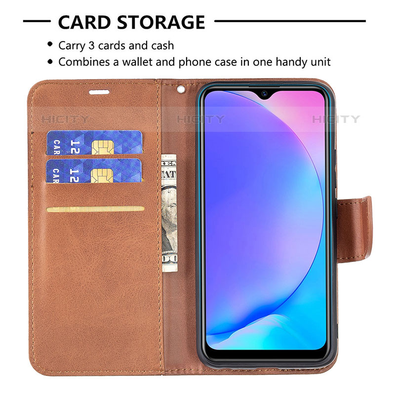 Coque Portefeuille Livre Cuir Etui Clapet B04F pour Vivo Y11 Plus