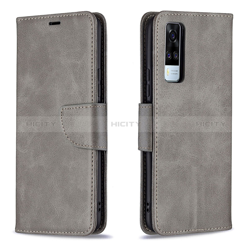 Coque Portefeuille Livre Cuir Etui Clapet B04F pour Vivo Y51 (2021) Plus