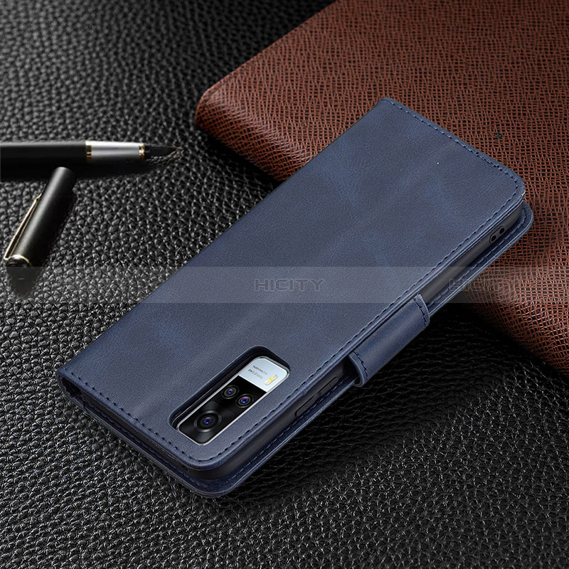 Coque Portefeuille Livre Cuir Etui Clapet B04F pour Vivo Y51 (2021) Plus