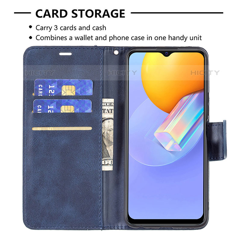 Coque Portefeuille Livre Cuir Etui Clapet B04F pour Vivo Y51A Plus