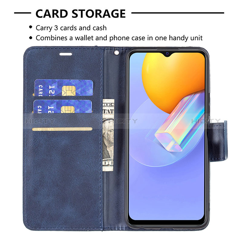 Coque Portefeuille Livre Cuir Etui Clapet B04F pour Vivo Y53s NFC Plus