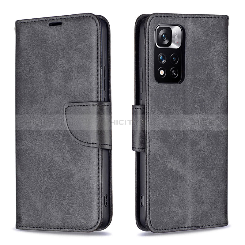 Coque Portefeuille Livre Cuir Etui Clapet B04F pour Xiaomi Mi 11i 5G (2022) Noir Plus