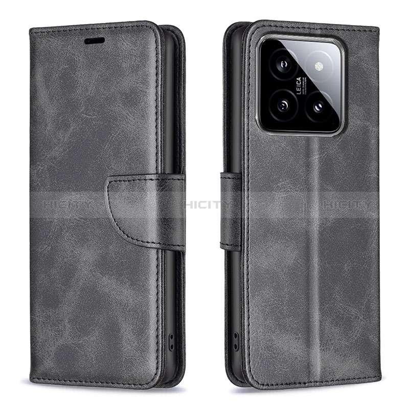 Coque Portefeuille Livre Cuir Etui Clapet B04F pour Xiaomi Mi 14 5G Noir Plus