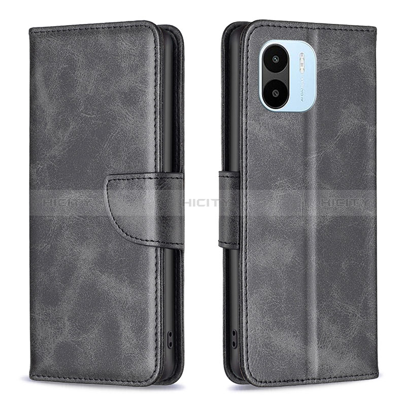 Coque Portefeuille Livre Cuir Etui Clapet B04F pour Xiaomi Poco C50 Noir Plus