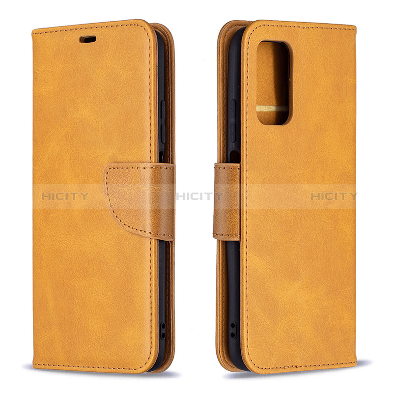 Coque Portefeuille Livre Cuir Etui Clapet B04F pour Xiaomi Poco M3 Brun Clair Plus