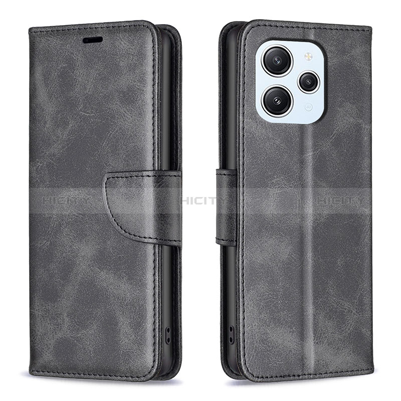 Coque Portefeuille Livre Cuir Etui Clapet B04F pour Xiaomi Redmi 12 4G Noir Plus