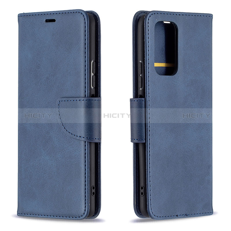 Coque Portefeuille Livre Cuir Etui Clapet B04F pour Xiaomi Redmi Note 10 Pro 4G Bleu Plus