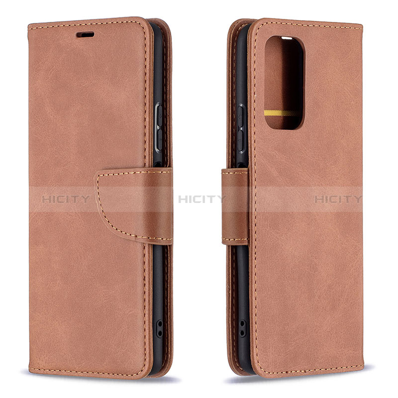 Coque Portefeuille Livre Cuir Etui Clapet B04F pour Xiaomi Redmi Note 10 Pro 4G Marron Plus