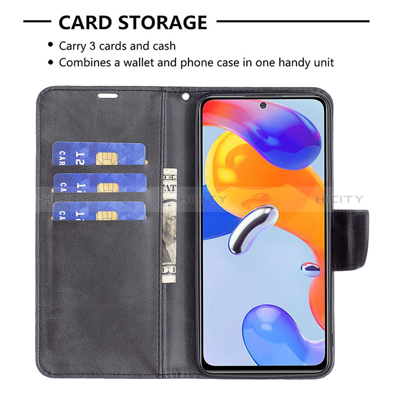 Coque Portefeuille Livre Cuir Etui Clapet B04F pour Xiaomi Redmi Note 11 Pro 4G Plus