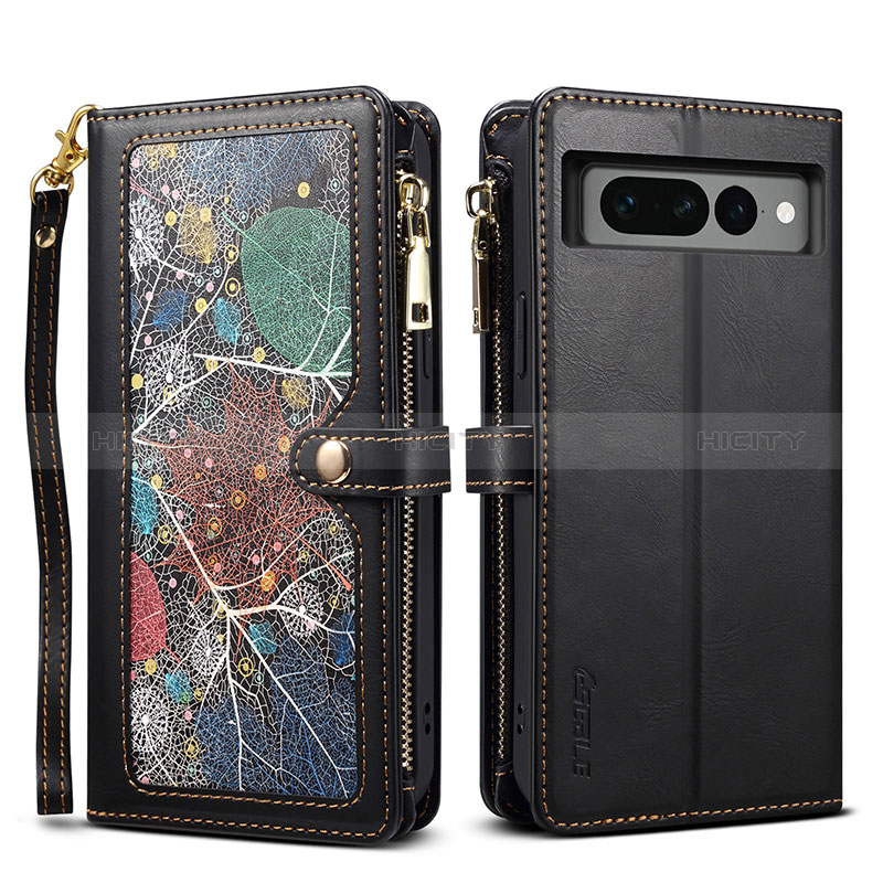 Coque Portefeuille Livre Cuir Etui Clapet B04S pour Google Pixel 7 Pro 5G Plus