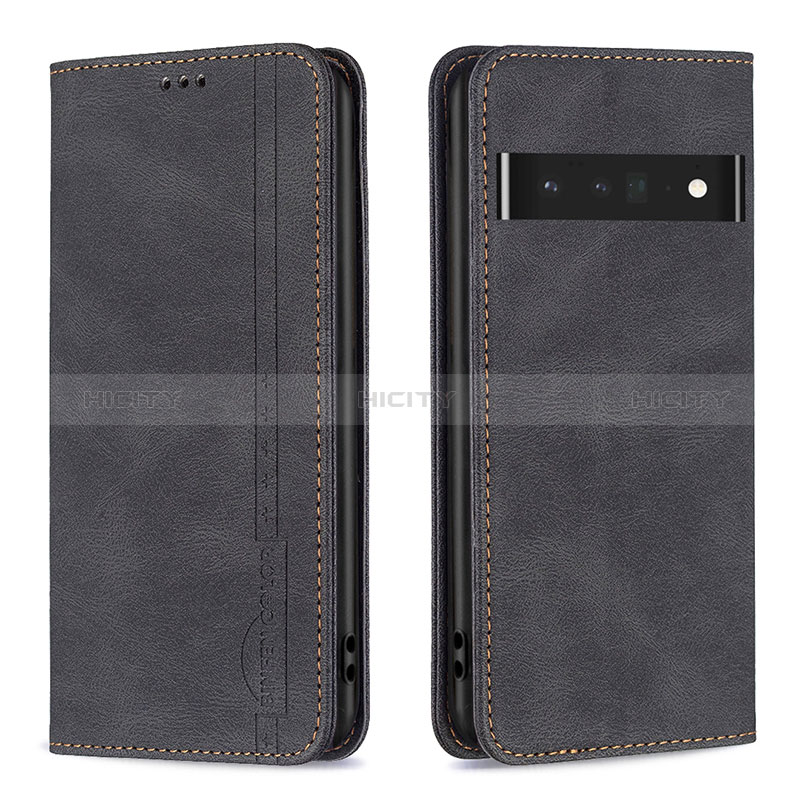 Coque Portefeuille Livre Cuir Etui Clapet B05F pour Google Pixel 7 Pro 5G Noir Plus