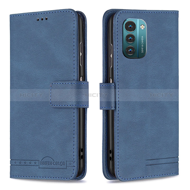 Coque Portefeuille Livre Cuir Etui Clapet B05F pour Nokia G11 Bleu Plus