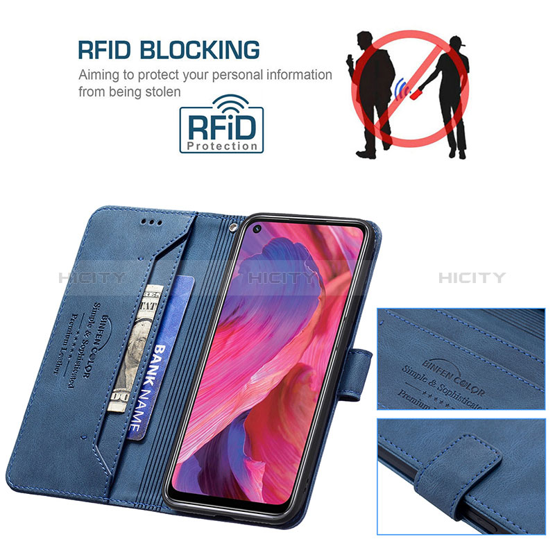 Coque Portefeuille Livre Cuir Etui Clapet B05F pour Oppo A54 5G Plus