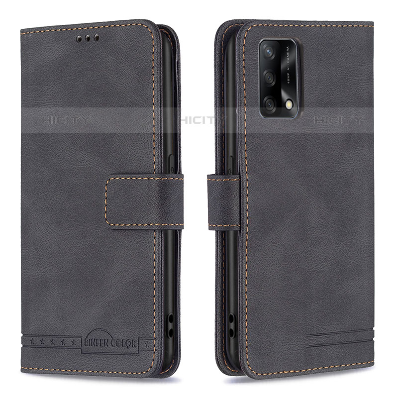 Coque Portefeuille Livre Cuir Etui Clapet B05F pour Oppo A74 4G Noir Plus