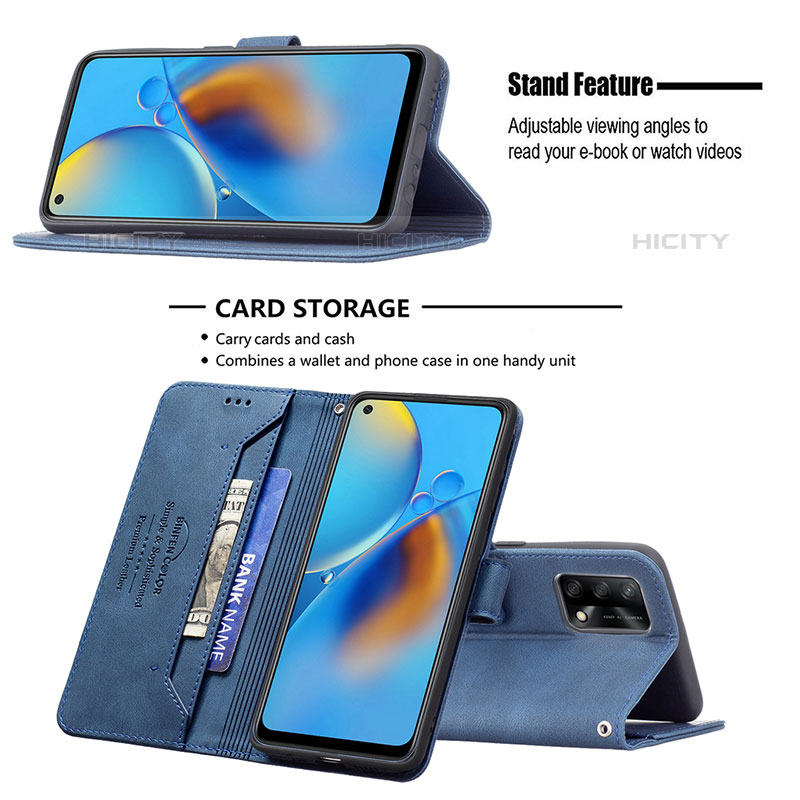 Coque Portefeuille Livre Cuir Etui Clapet B05F pour Oppo A74 4G Plus