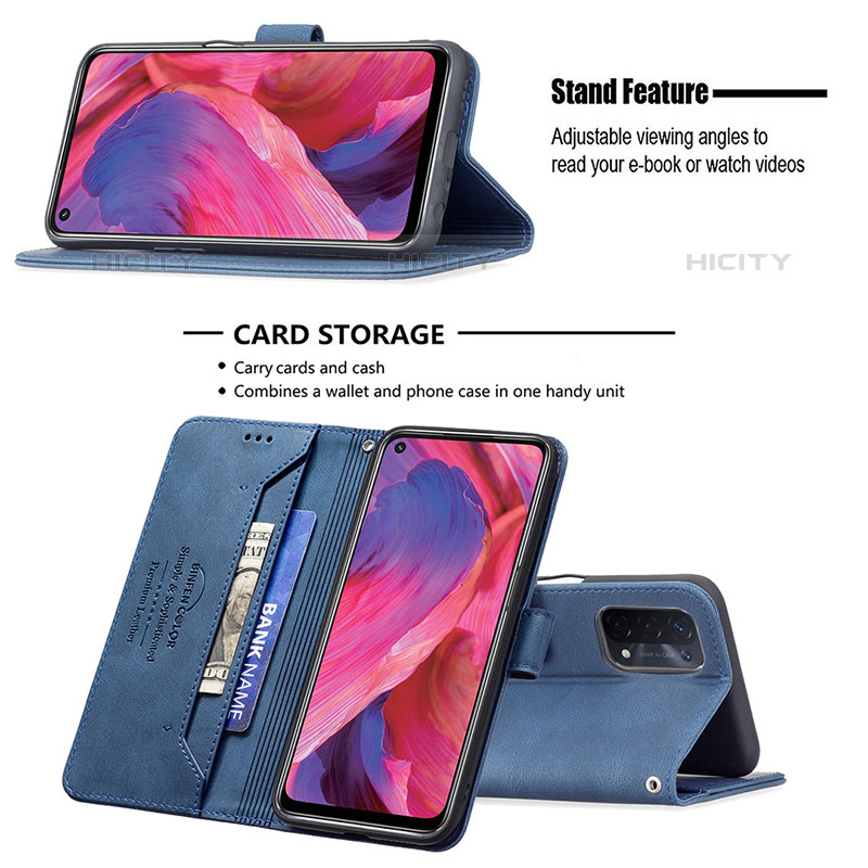 Coque Portefeuille Livre Cuir Etui Clapet B05F pour Oppo A93 5G Plus