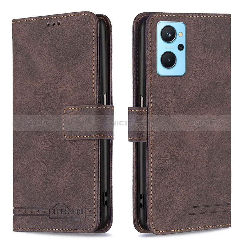 Coque Portefeuille Livre Cuir Etui Clapet B05F pour Oppo A96 4G Marron Plus