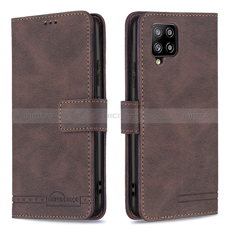 Coque Portefeuille Livre Cuir Etui Clapet B05F pour Samsung Galaxy A42 5G Marron Plus